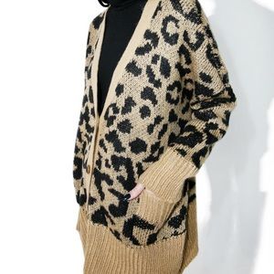 Wildfox leopard cardigan